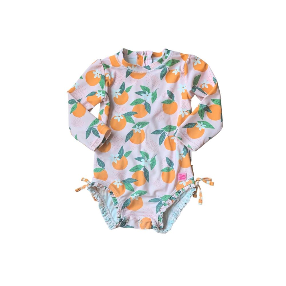 RuffleButts Orange You Sweet Swimsuit